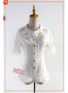 Strawberry Witch Alice Check Clock Blouse
